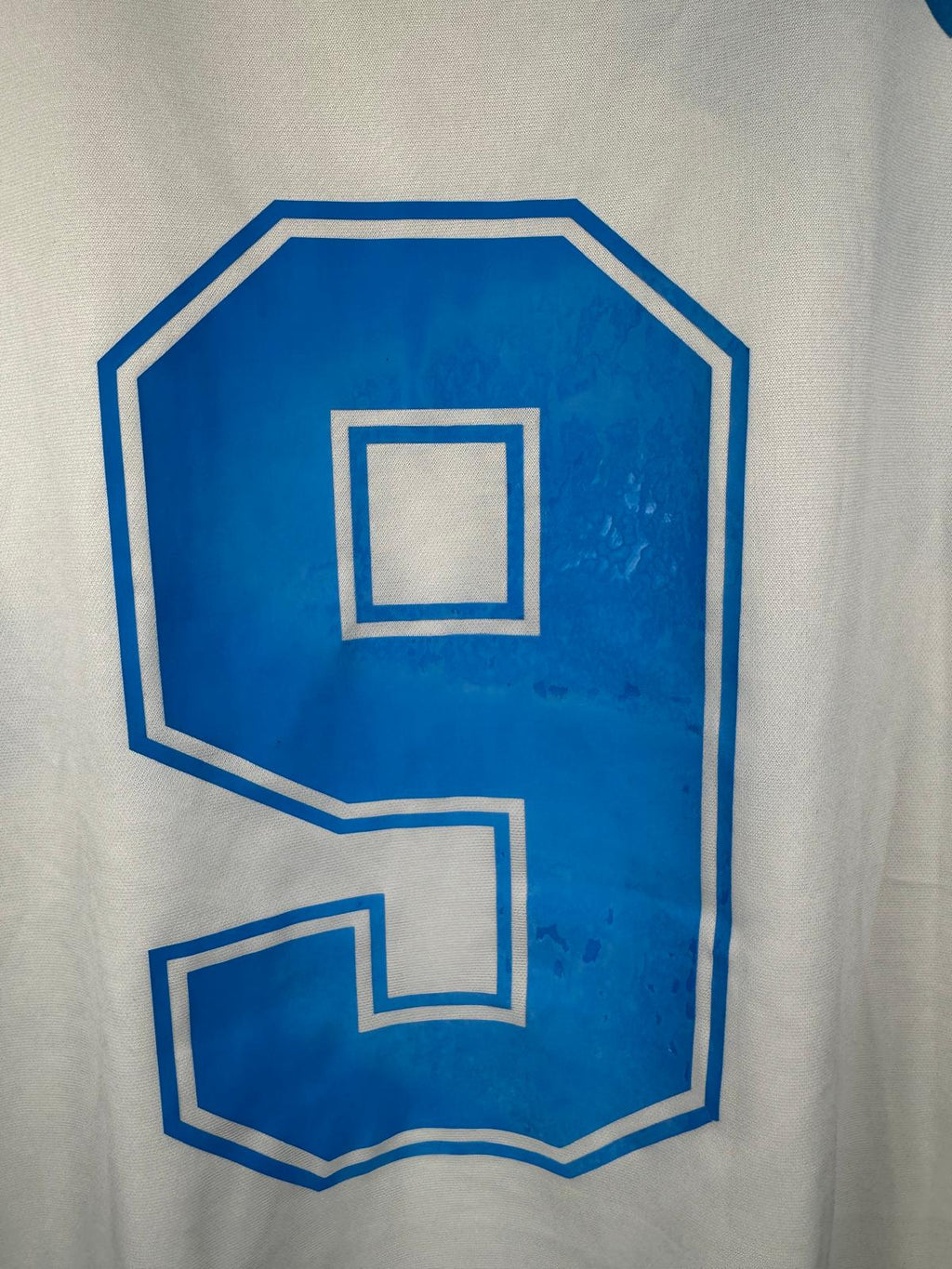 OLYMPIQUE MARSEILLE 1991/92 HOME SHIRT - #9 (SIZE L)