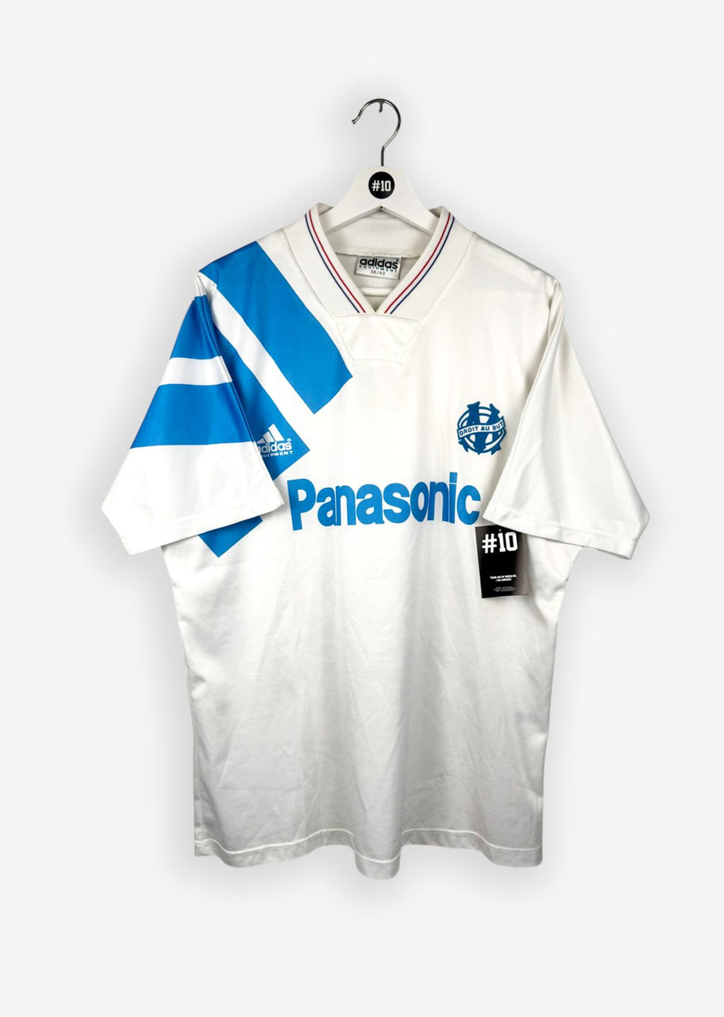 OLYMPIQUE MARSEILLE 1991/92 HOME SHIRT - #9 (SIZE L)