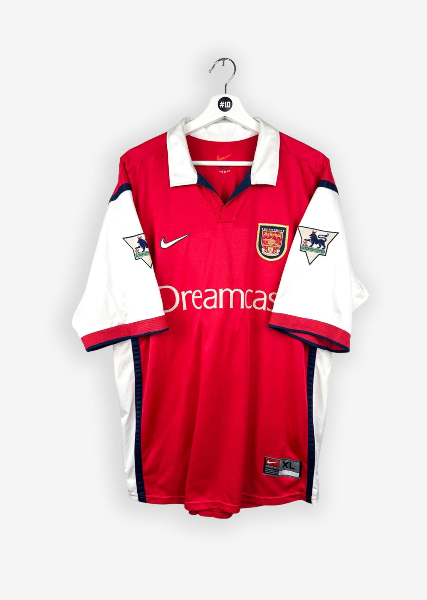 ARSENAL 1999/00 HOME SHIRT - #25 KANU (SIZE XL)