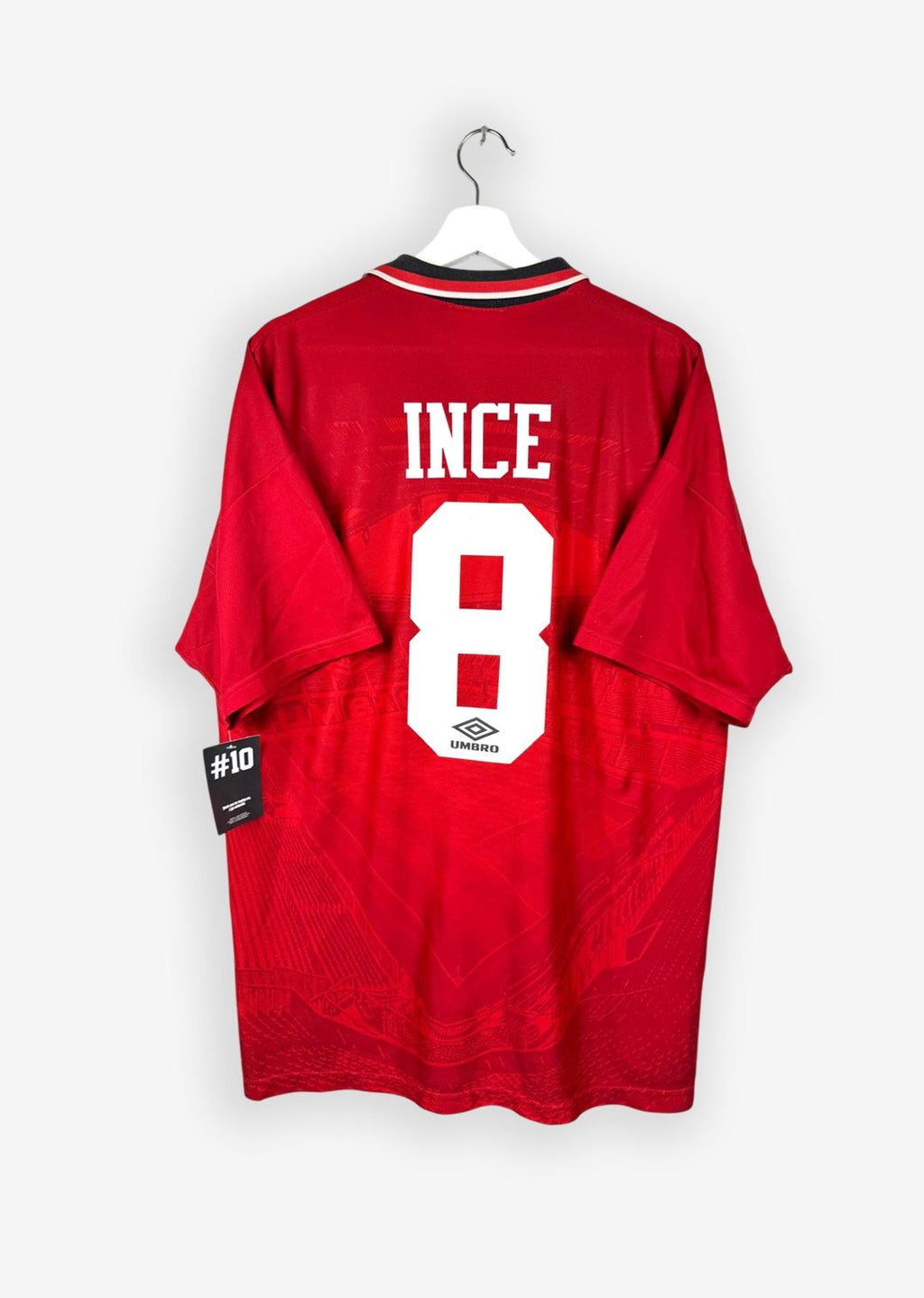 MANCHESTER UNITED 1994/96 HOME SHIRT - #8 INCE (SIZE XL)
