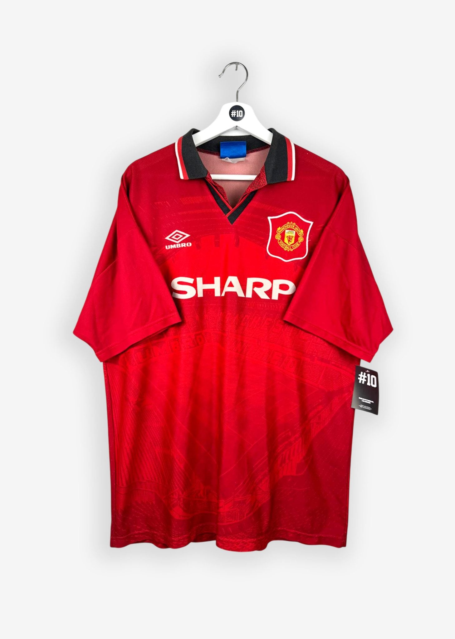 MANCHESTER UNITED 1994/96 HOME SHIRT - #8 INCE (SIZE XL)