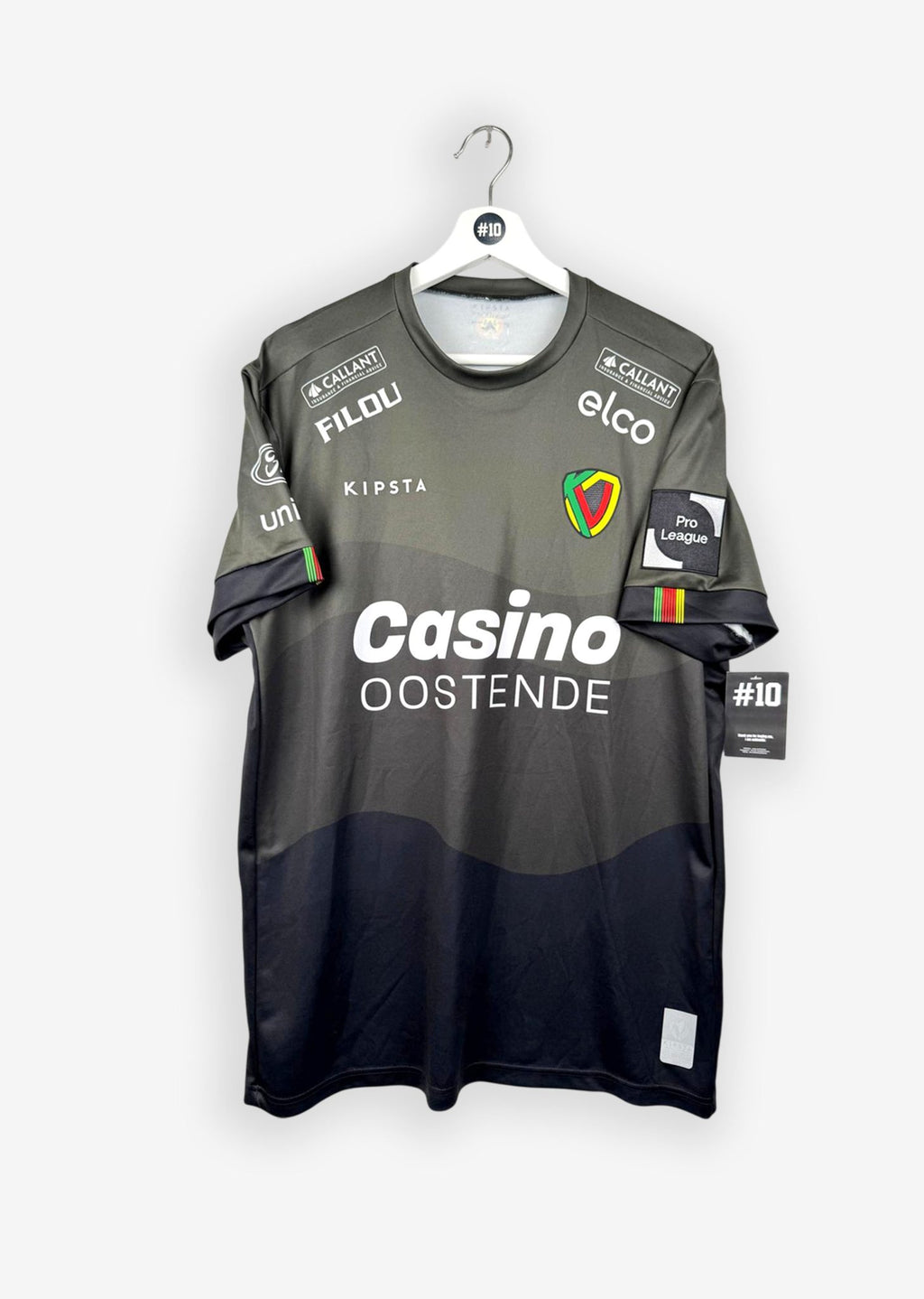 KV OOSTENDE 2021/22 AWAY SHIRT - MATCHWORN/ISSUED #39 BOUFATH (SIZE M)