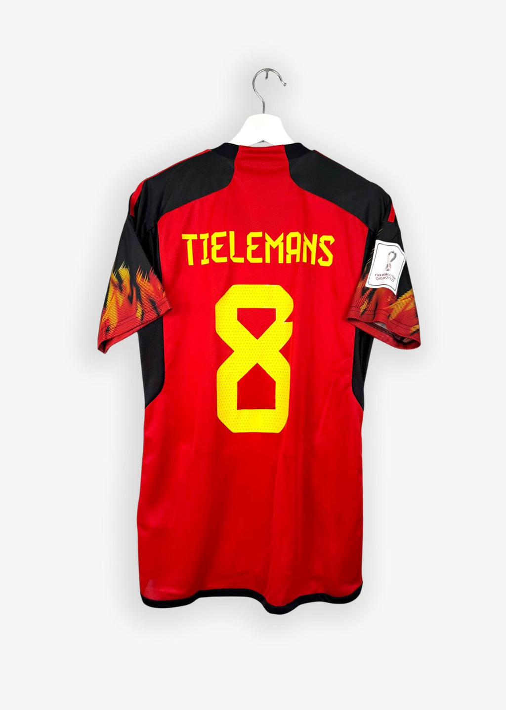 BELGIUM 2022/23 HOME SHIRT - #8 TIELEMANS (SIZE S) NWT