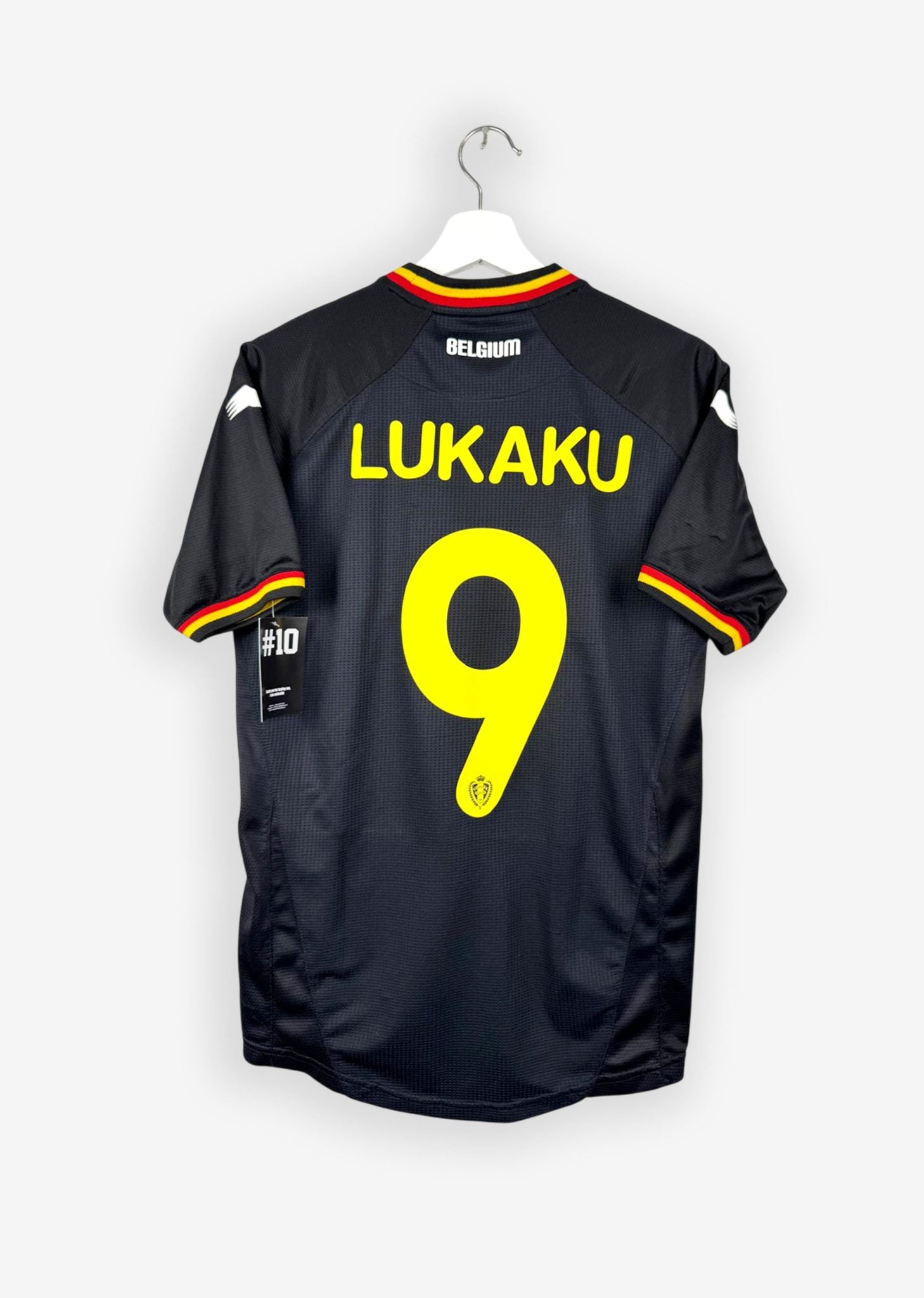 BELGIUM 2014/15 AWAY SHIRT - #9 LUKAKU (SIZE S)