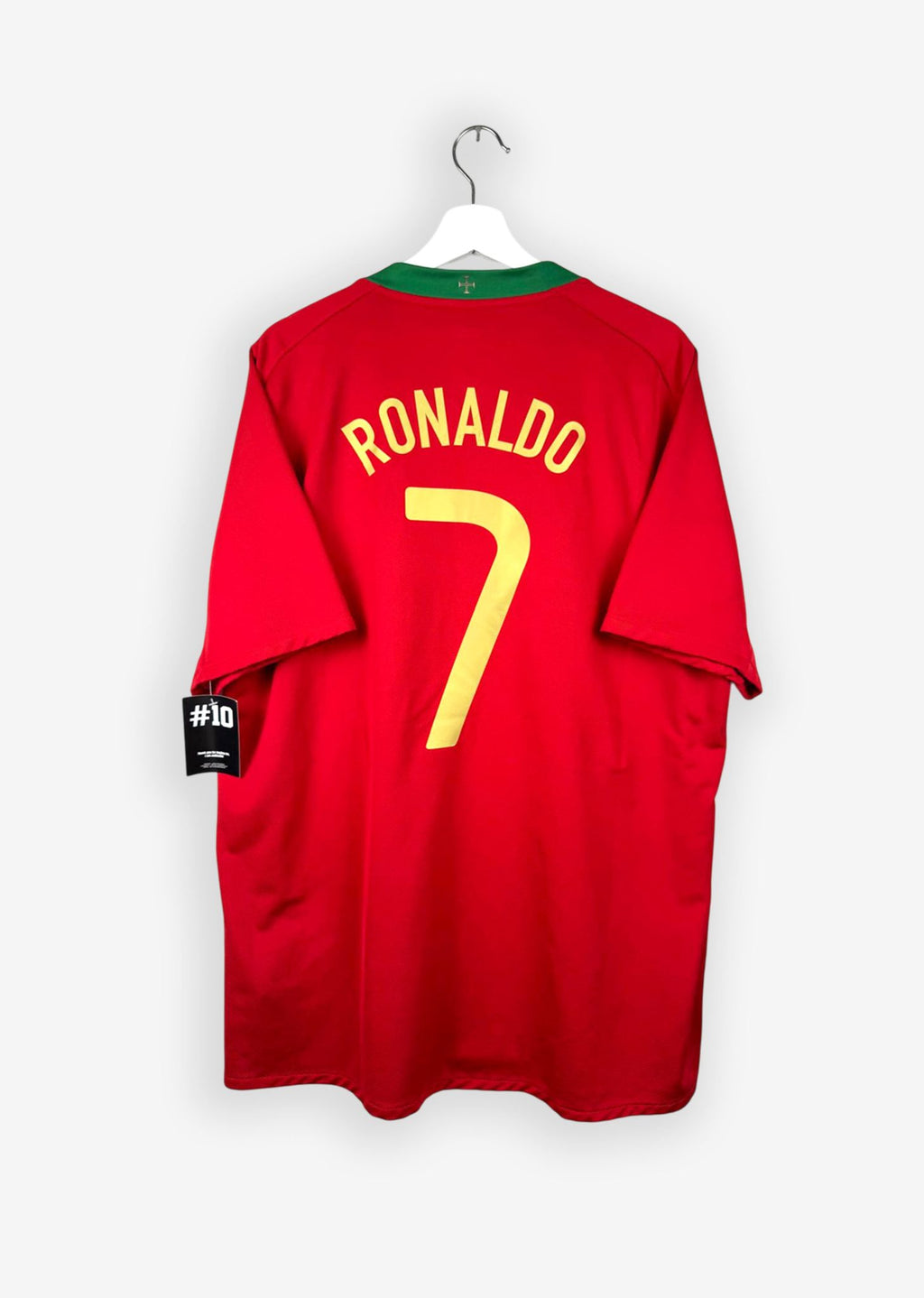 PORTUGAL 2008/10 HOME SHIRT - #7 RONALDO (SIZE XL)