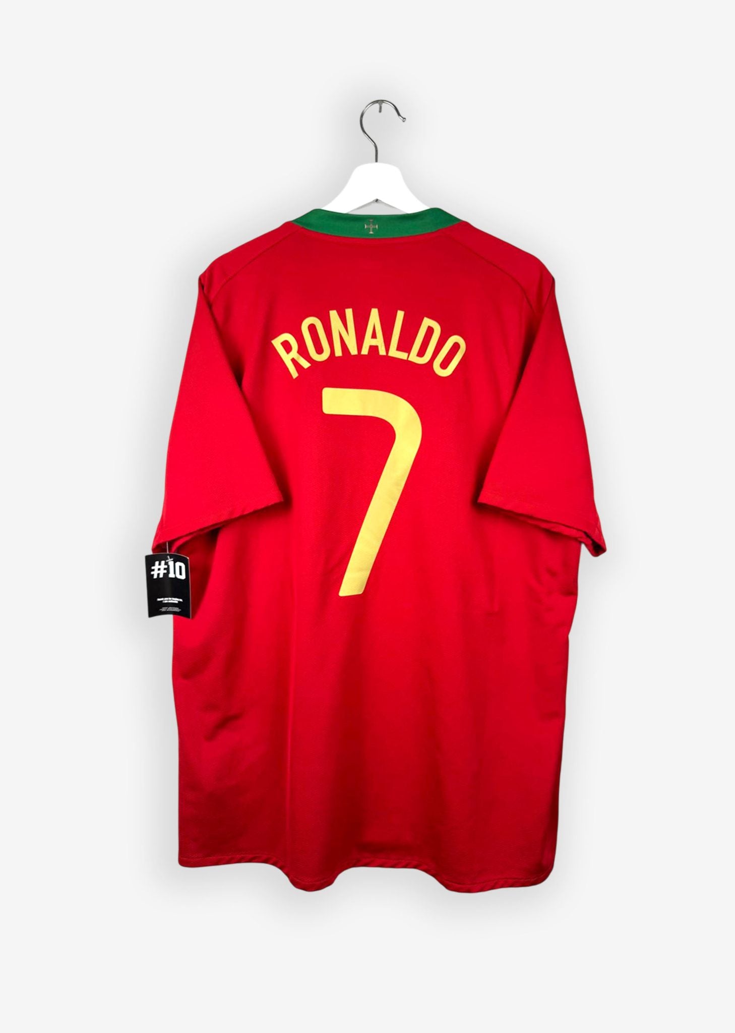 PORTUGAL 2008/10 HOME SHIRT - #7 RONALDO (SIZE XL)