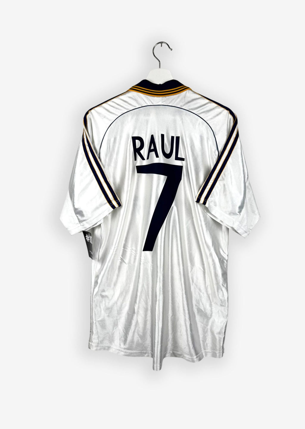 REAL MADRID 1998/00 HOME SHIRT - #7 RAUL (SIZE M)