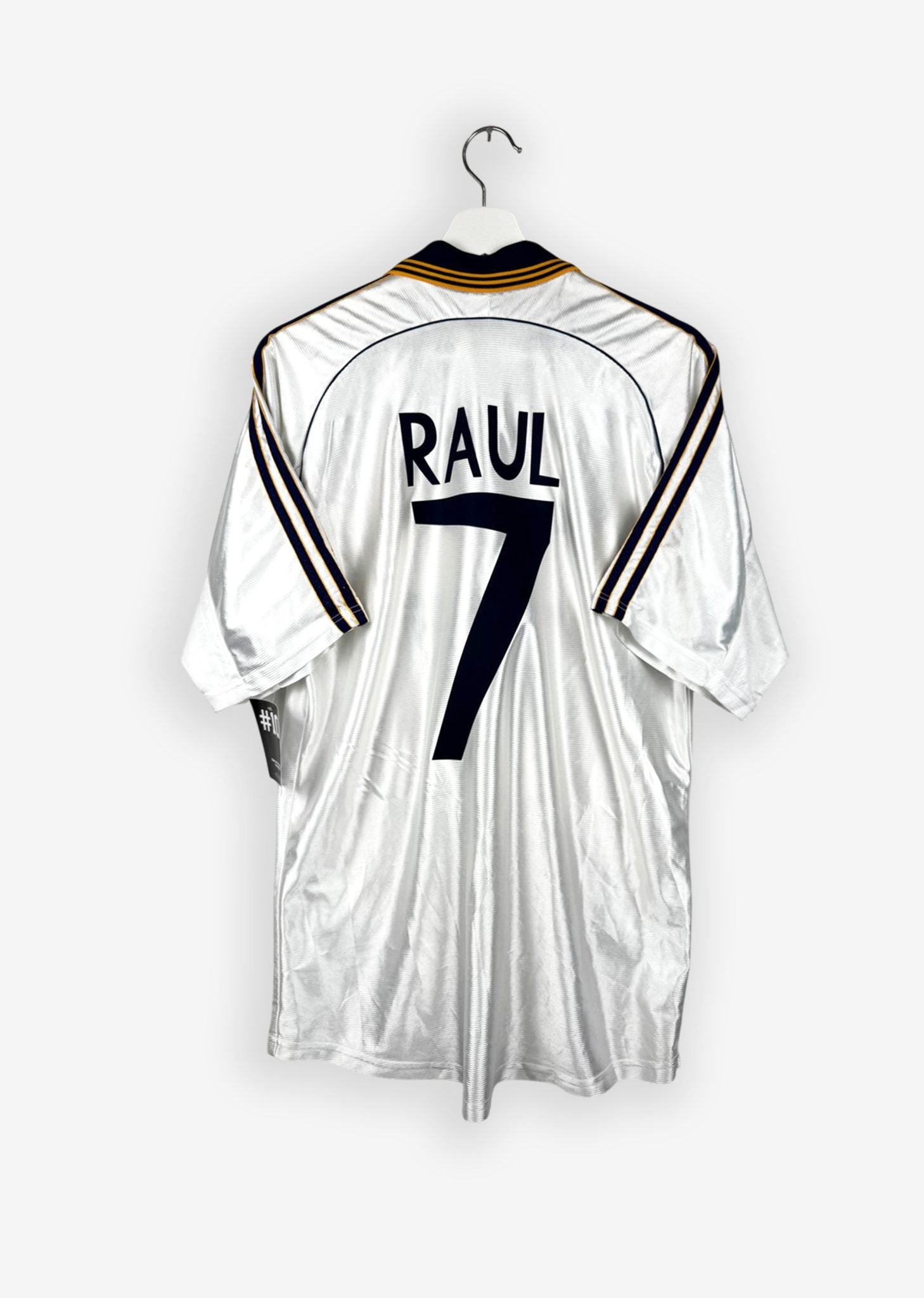 REAL MADRID 1998/00 HOME SHIRT - #7 RAUL (SIZE M)