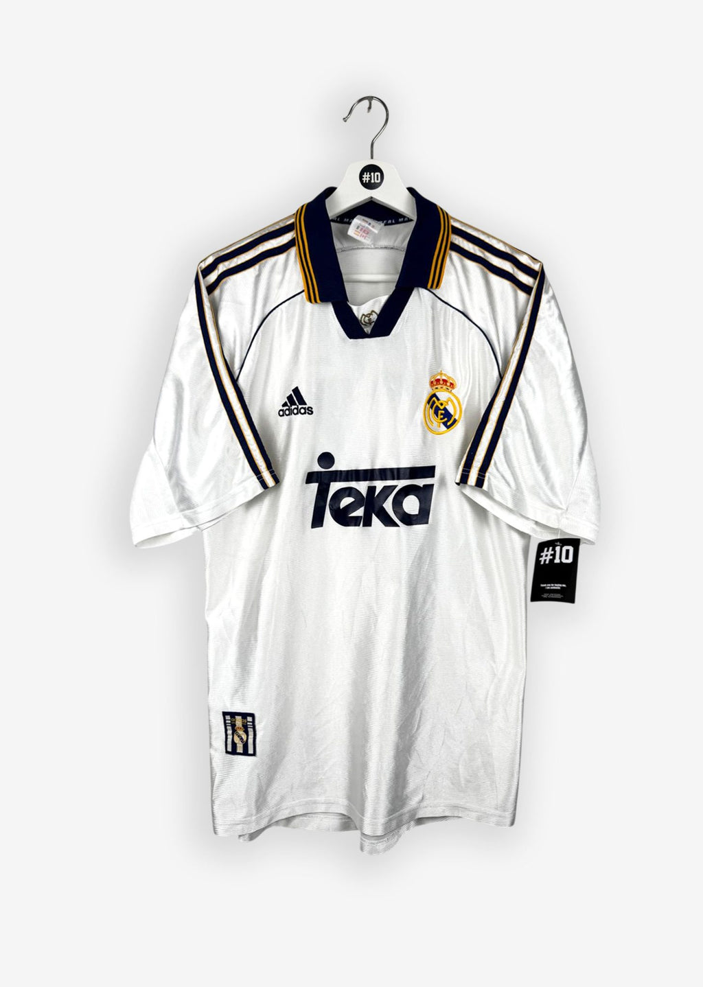 REAL MADRID 1998/00 HOME SHIRT - #7 RAUL (SIZE M)