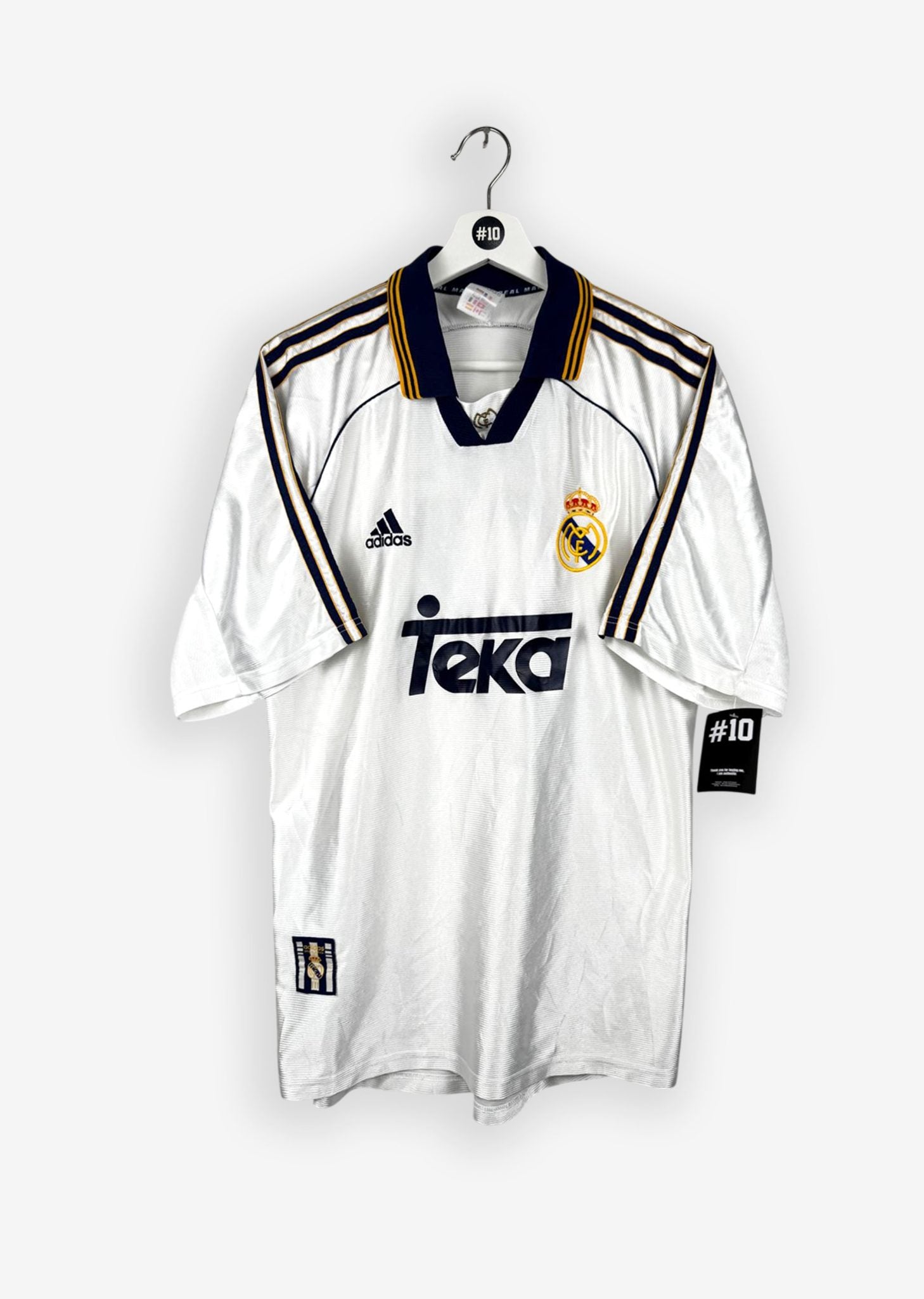 REAL MADRID 1998/00 HOME SHIRT - #7 RAUL (SIZE M)