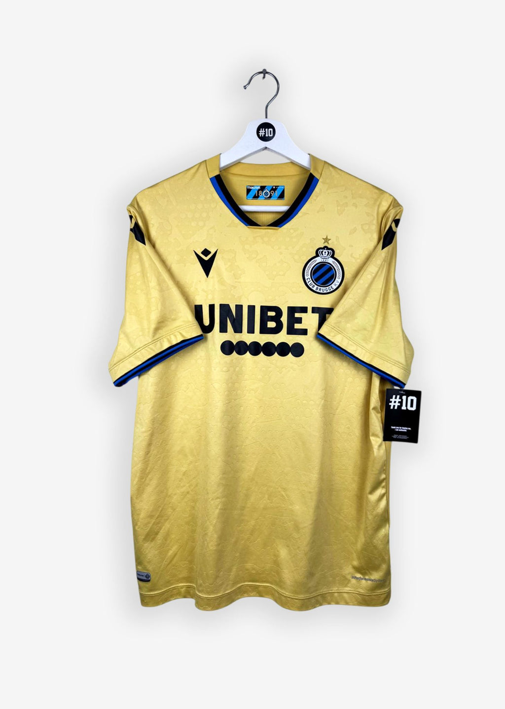 CLUB BRUGGE 2021/22 AWAY SHIRT - #10 LANG (SIZE M)