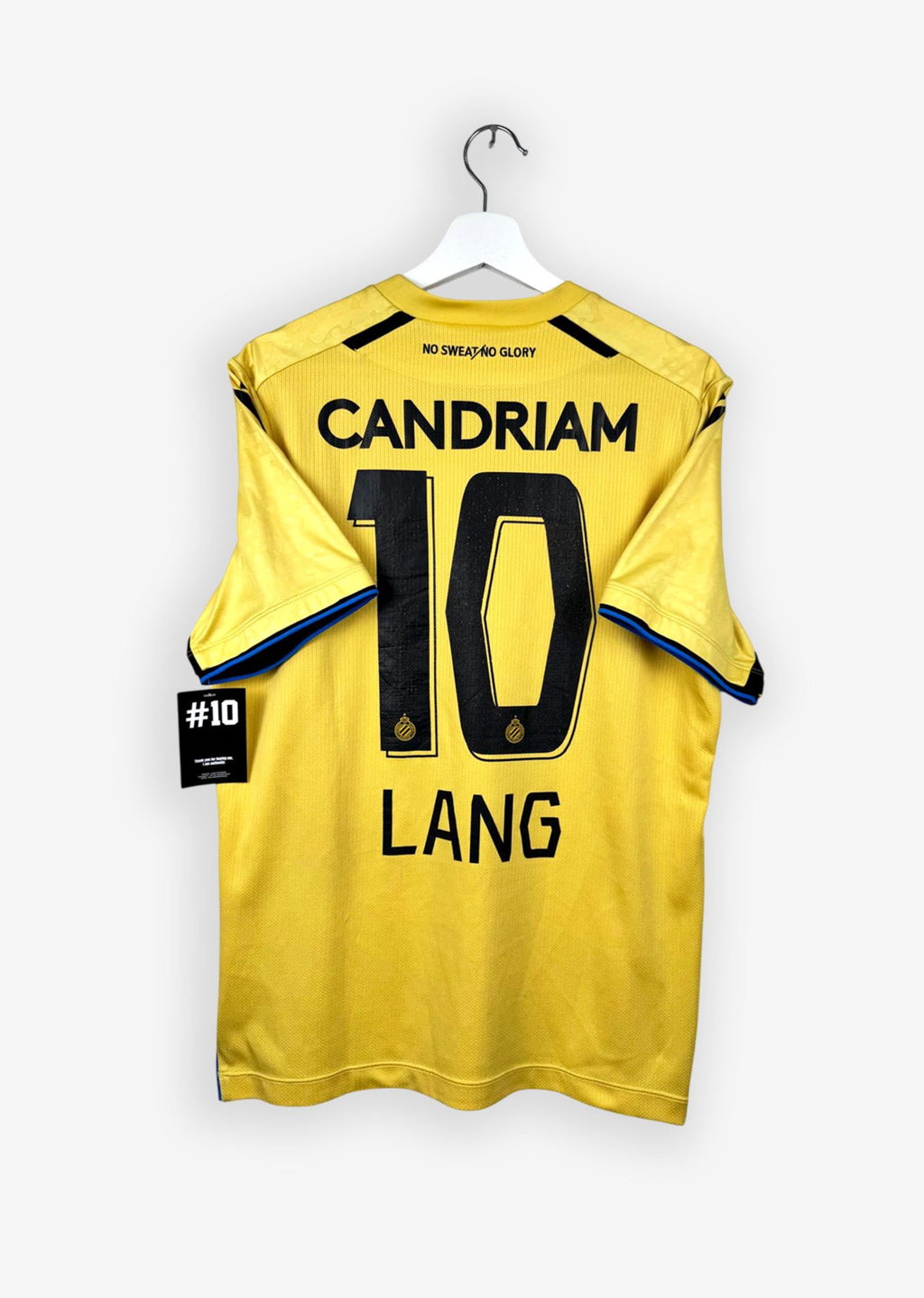 CLUB BRUGGE 2021/22 AWAY SHIRT - #10 LANG (SIZE M)