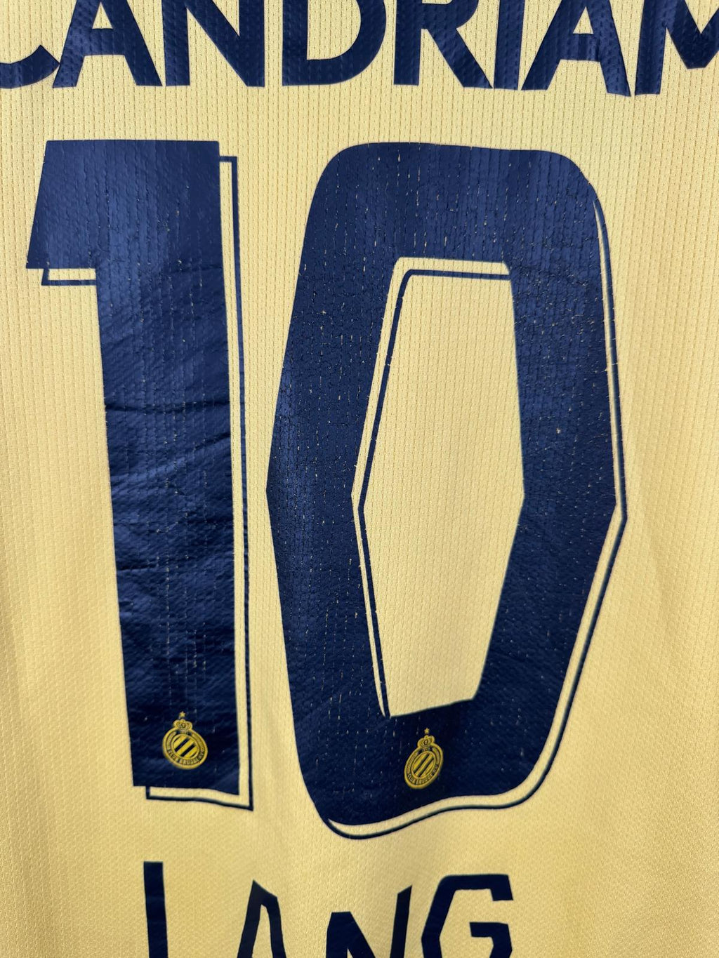 CLUB BRUGGE 2021/22 AWAY SHIRT - #10 LANG (SIZE M)