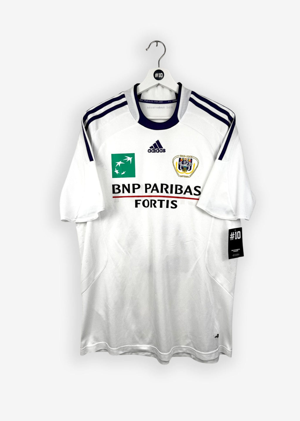RSC ANDERLECHT 2009/10 HOME SHIRT - #21 DE SUTTER (SIZE L)
