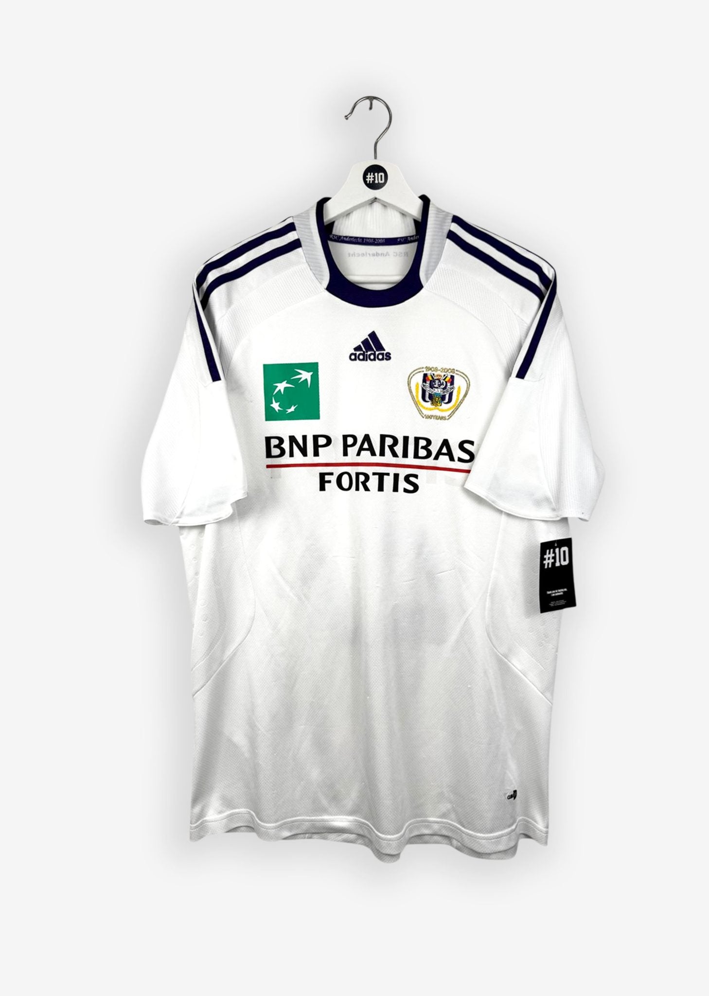 RSC ANDERLECHT 2009/10 HOME SHIRT - #21 DE SUTTER (SIZE L)