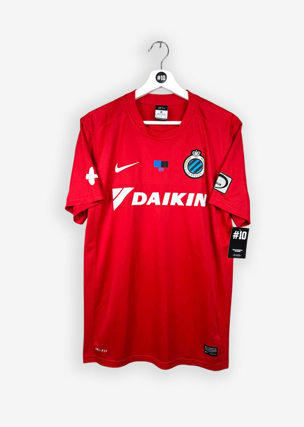 CLUB BRUGGE 2015/16 AWAY SHIRT - MATCHWORN/ISSUED #7 VICTOR VAZQUEZ (SIZE M)
