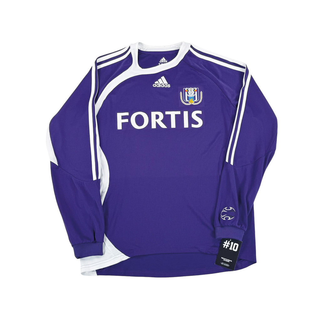 RSC ANDERLECHT 2007/08 HOME SHIRT L/S (SIZE M)