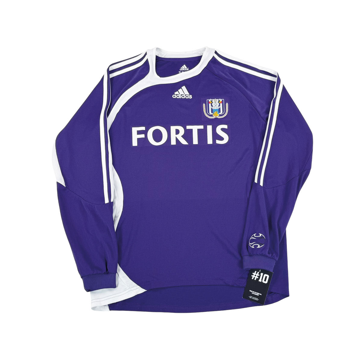 RSC ANDERLECHT 2007/08 HOME SHIRT L/S (SIZE M)