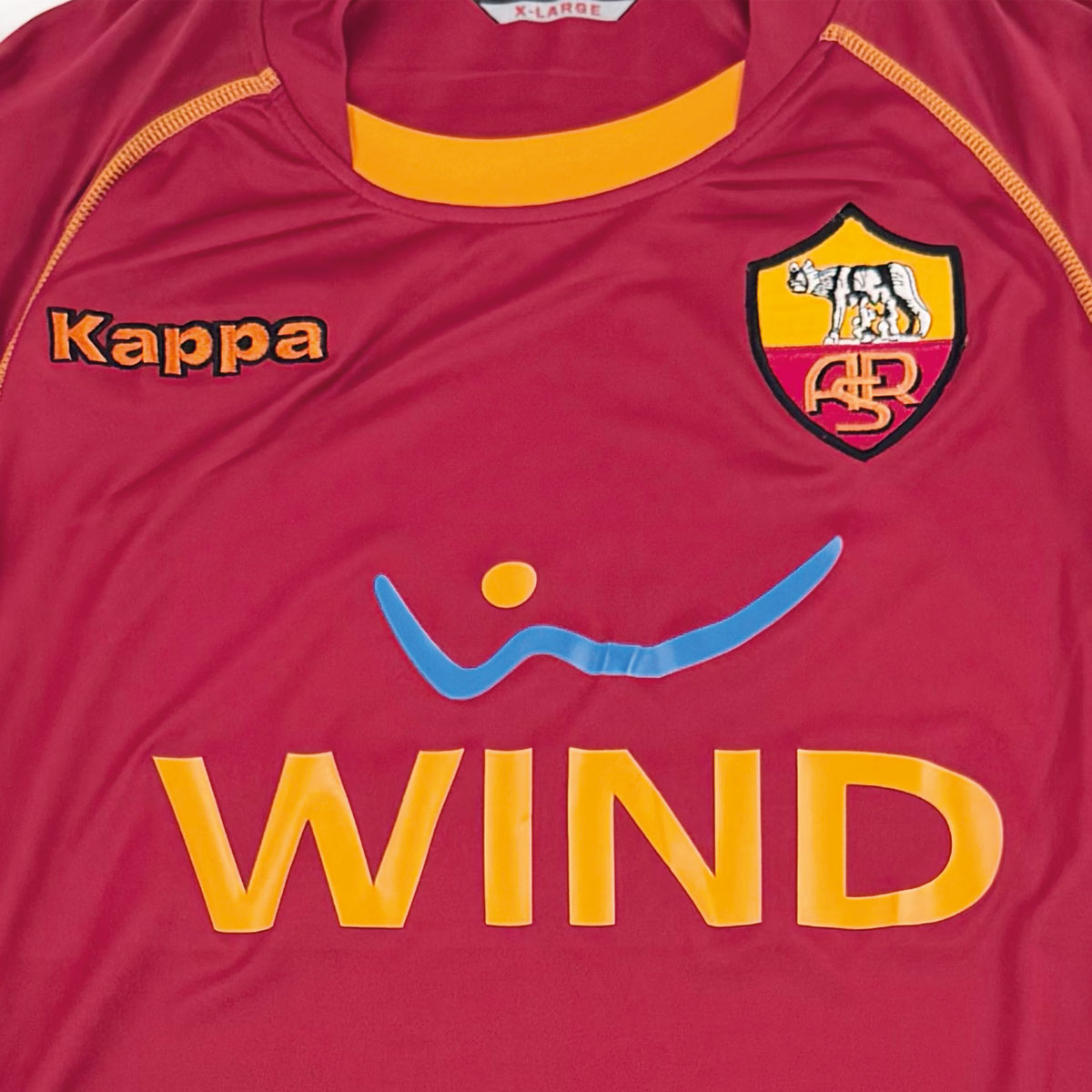 AS ROMA 2008/09 HOME SHIRT - #10 TOTTI (SIZE XL)