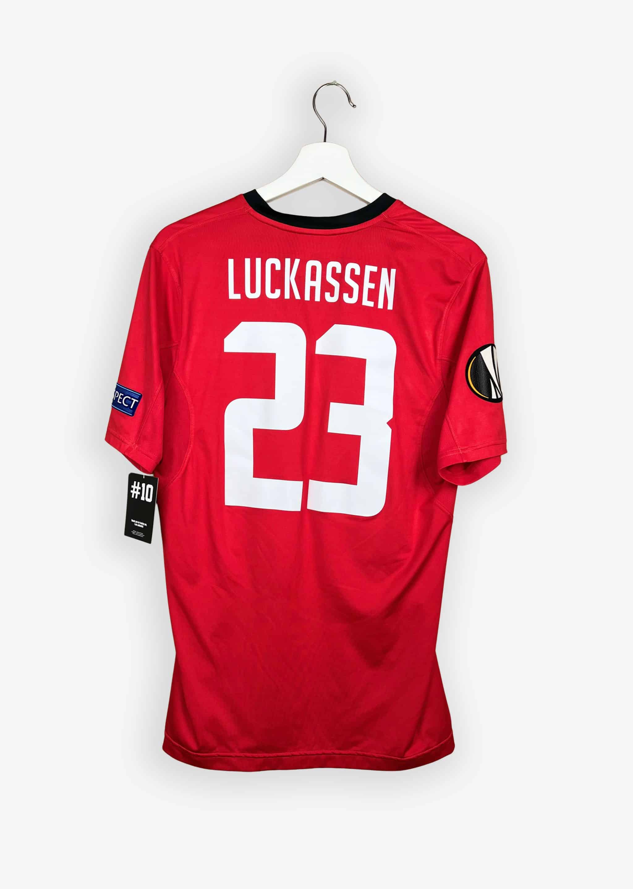 AZ 2016/17 HOME SHIRT - MATCHWORN/ISSUED UEFA CUP #23 LUCKASSEN (SIZE M)