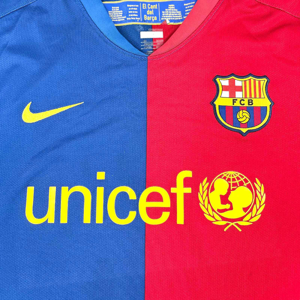 FC BARCELONA 2008/09 HOME SHIRT - #10 MESSI (SIZE XL)