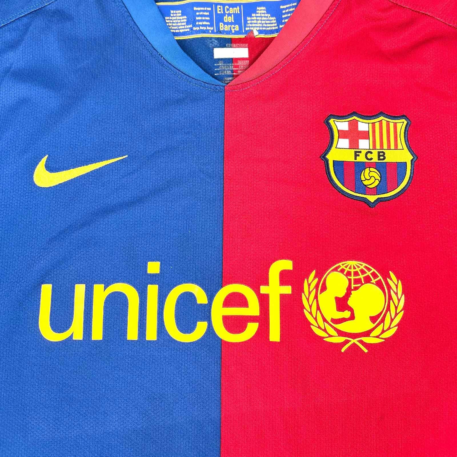 FC BARCELONA 2008/09 HOME SHIRT - #10 MESSI (SIZE XL)