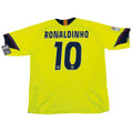 FC BARCELONA 2005/06 AWAY SHIRT – #10 RONALDINHO (SIZE XL)