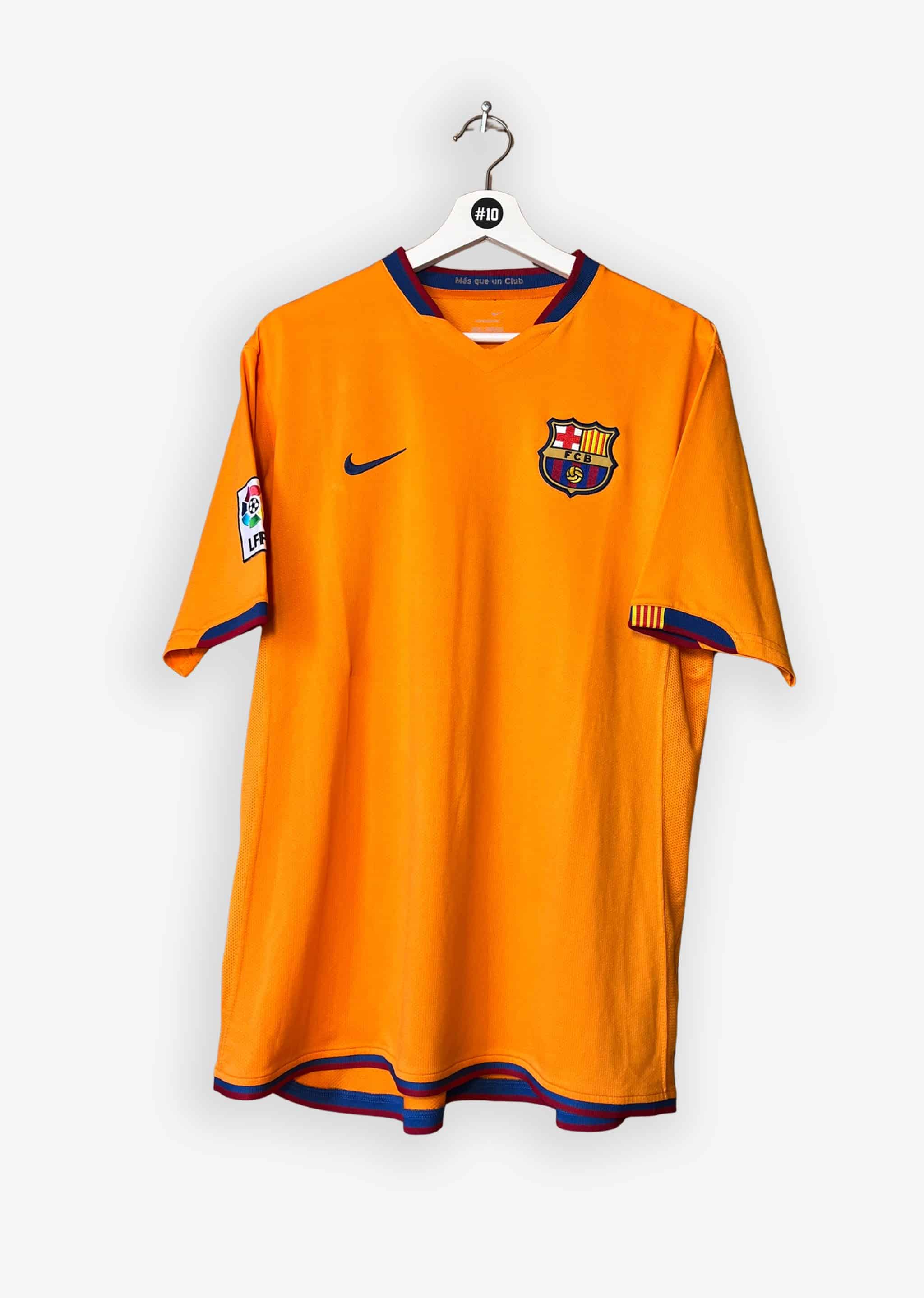 FC BARCELONA 2006/07 AWAY SHIRT - #11 ZAMBROTTA (SIZE L)