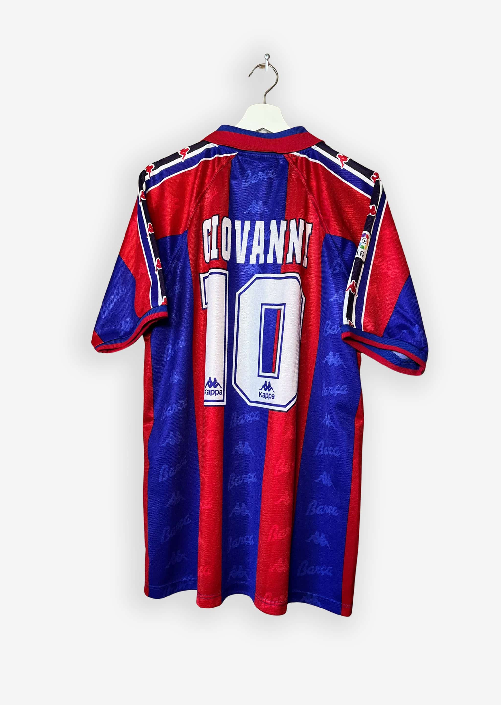 FC BARCELONA 1996/97 HOME SHIRT - PLAYER ISSUE #10 GIOVANNI (SIZE XL)