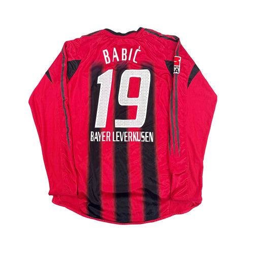 BAYER 04 LEVERKUSEN 2005/06 HOME SHIRT - #19 BABIC 