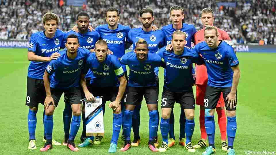 CLUB BRUGGE 2016/17 HOME SHIRT SIGNED (SIZE XL)
