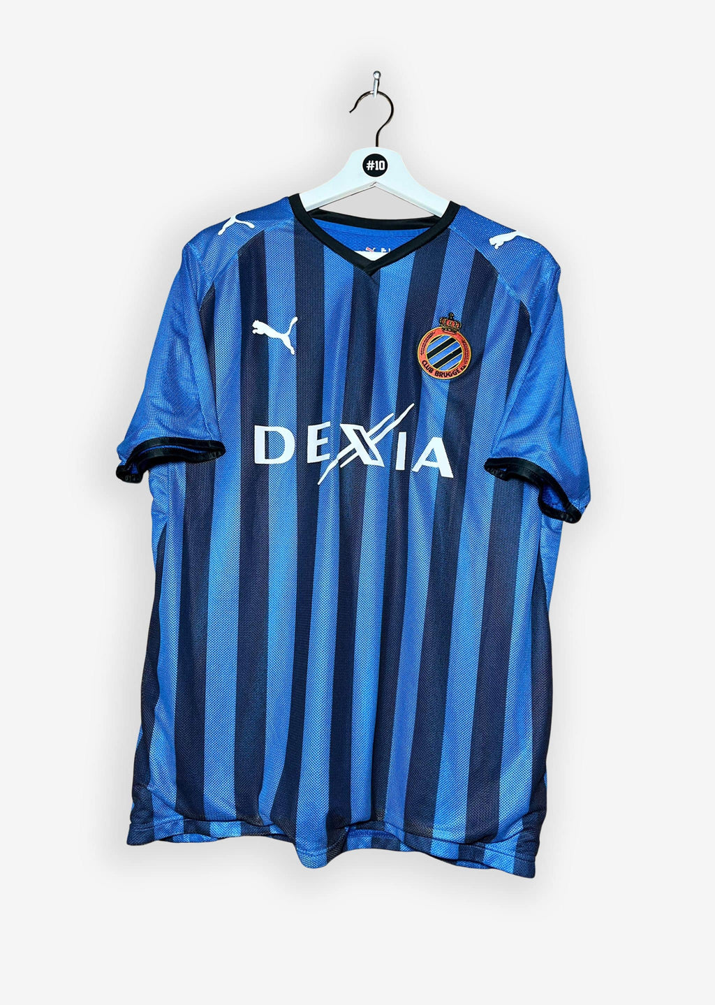 CLUB BRUGGE 2008/09 HOME SHIRT - #20 VARGAS (SIZE L)