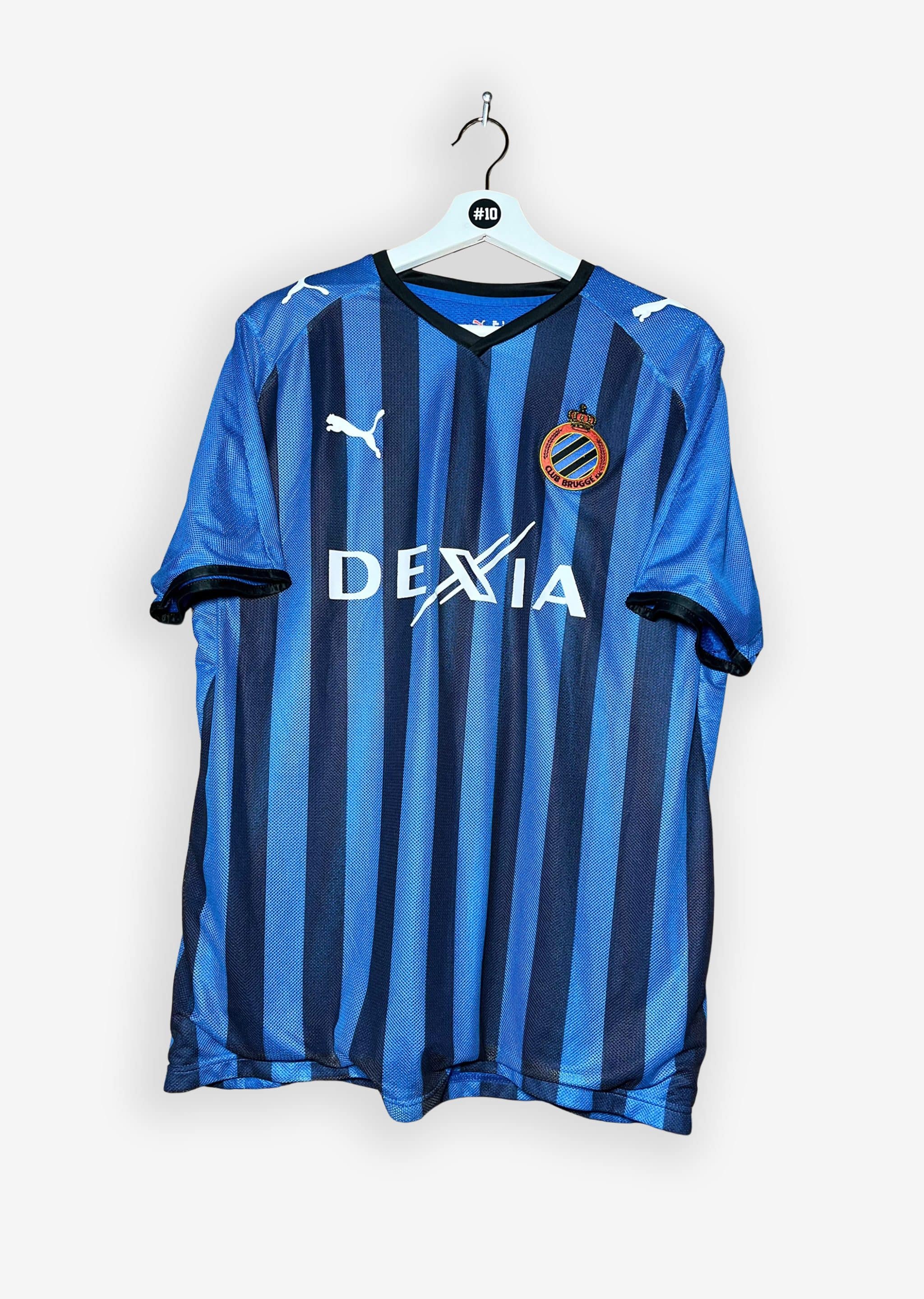 CLUB BRUGGE 2008/09 HOME SHIRT - #20 VARGAS (SIZE L)