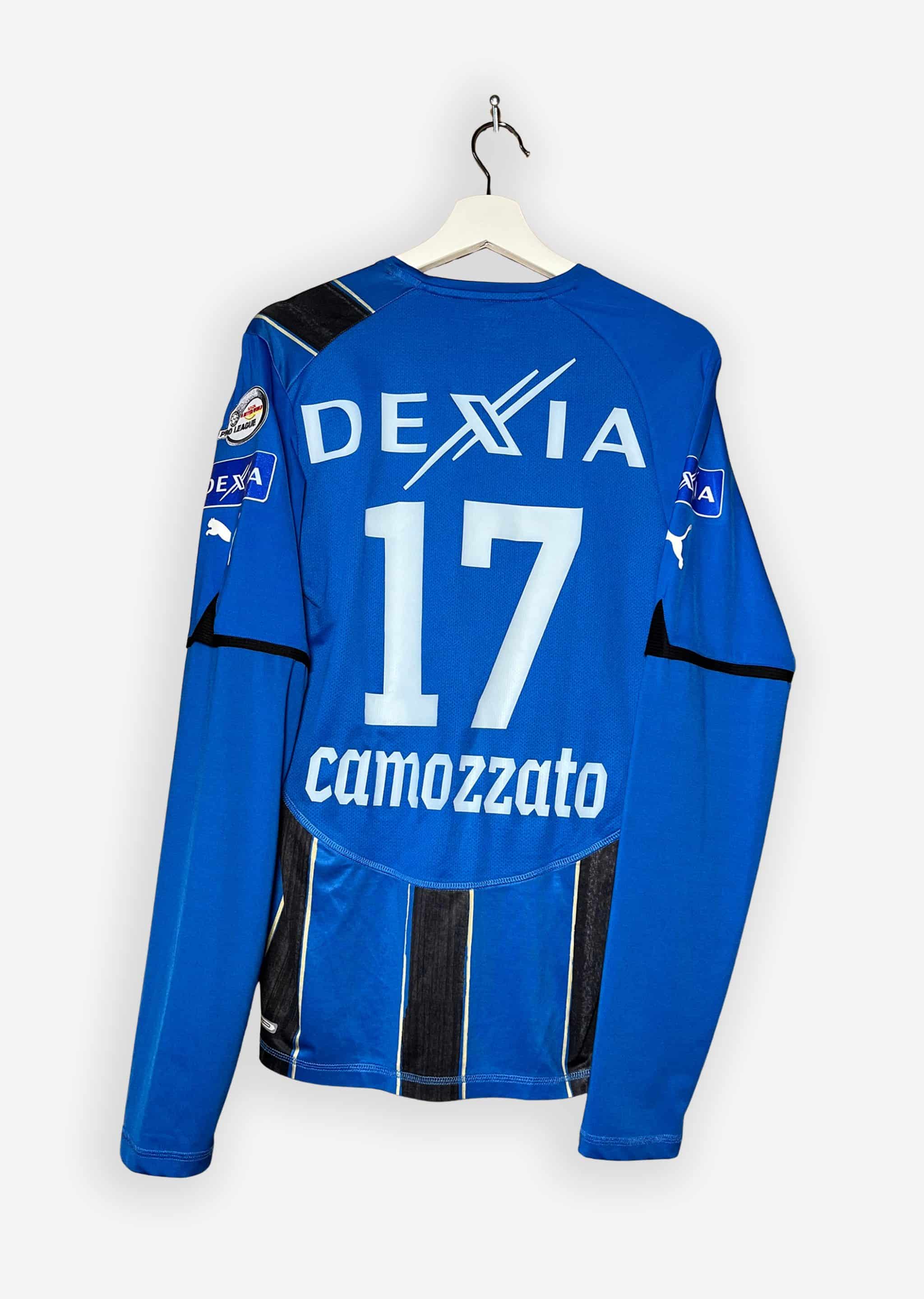 CLUB BRUGGE 2010/11 HOME SHIRT - MATCHWORN/ISSUED #17 CAMOZZATO (SIZE L)