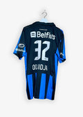 CLUB BRUGGE 2013/14 HOME SHIRT - MATCHWORN/ISSUED #32 ODJIDJA (SIZE L)