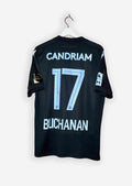 CLUB BRUGGE 2022/23 THIRD SHIRT - MATCHWORN/ISSUED SIGNED #17 BUCHANAN (SIZE M) COA INCL.