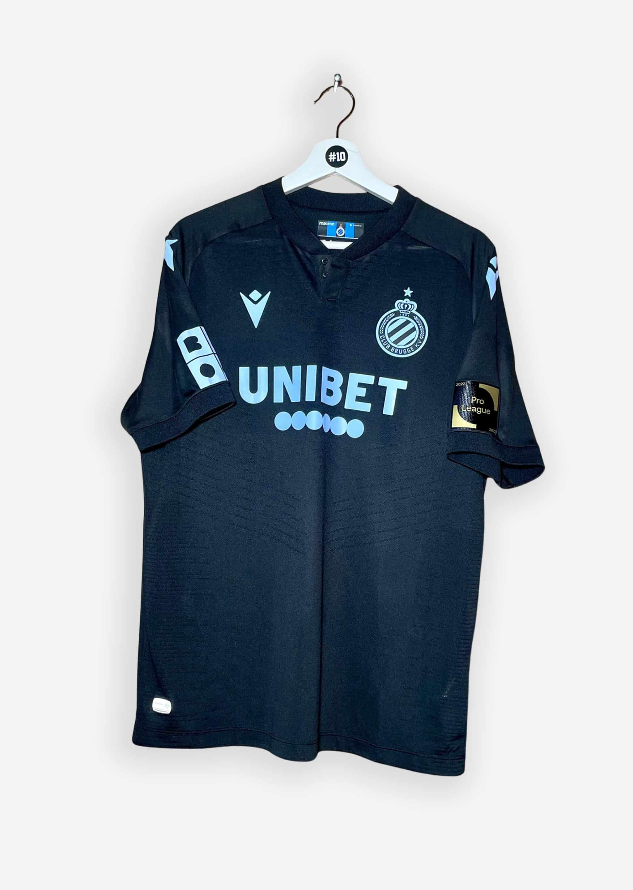 CLUB BRUGGE 2022/23 THIRD SHIRT - MATCHWORN/ISSUED SIGNED #17 BUCHANAN (SIZE M) COA INCL.