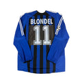 CLUB BRUGGE 2005/06 HOME SHIRT L/S - MATCHWORN/ISSUED CHAMPIONS LEAGUE #11 BLONDEL (SIZE XL)