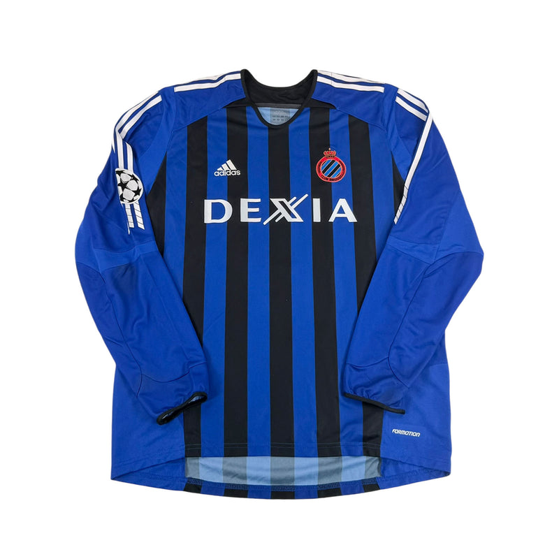 CLUB BRUGGE 2005/06 HOME SHIRT L/S - MATCHWORN/ISSUED CHAMPIONS LEAGUE #11 BLONDEL (SIZE XL)
