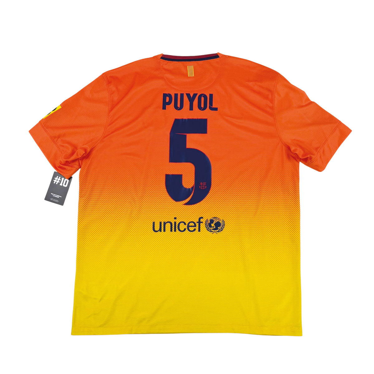 FC BARCELONA 2012/13 AWAY SHIRT - #5 PUYOL (SIZE XL)