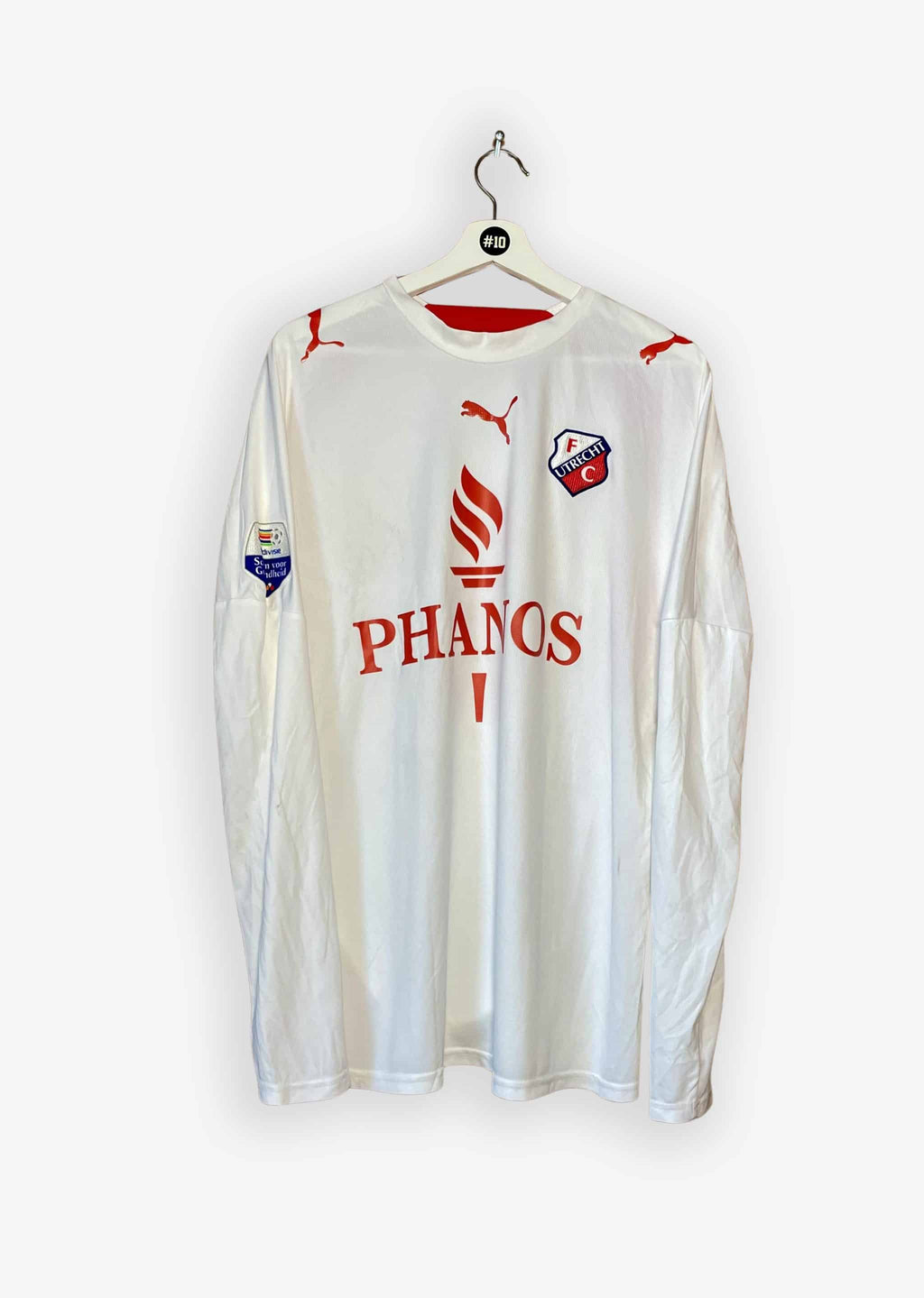 FC UTRECHT 2006/07 AWAY SHIRT – MATCHWORN/ ISSUED #10 CALUWÉ (SIZE L)