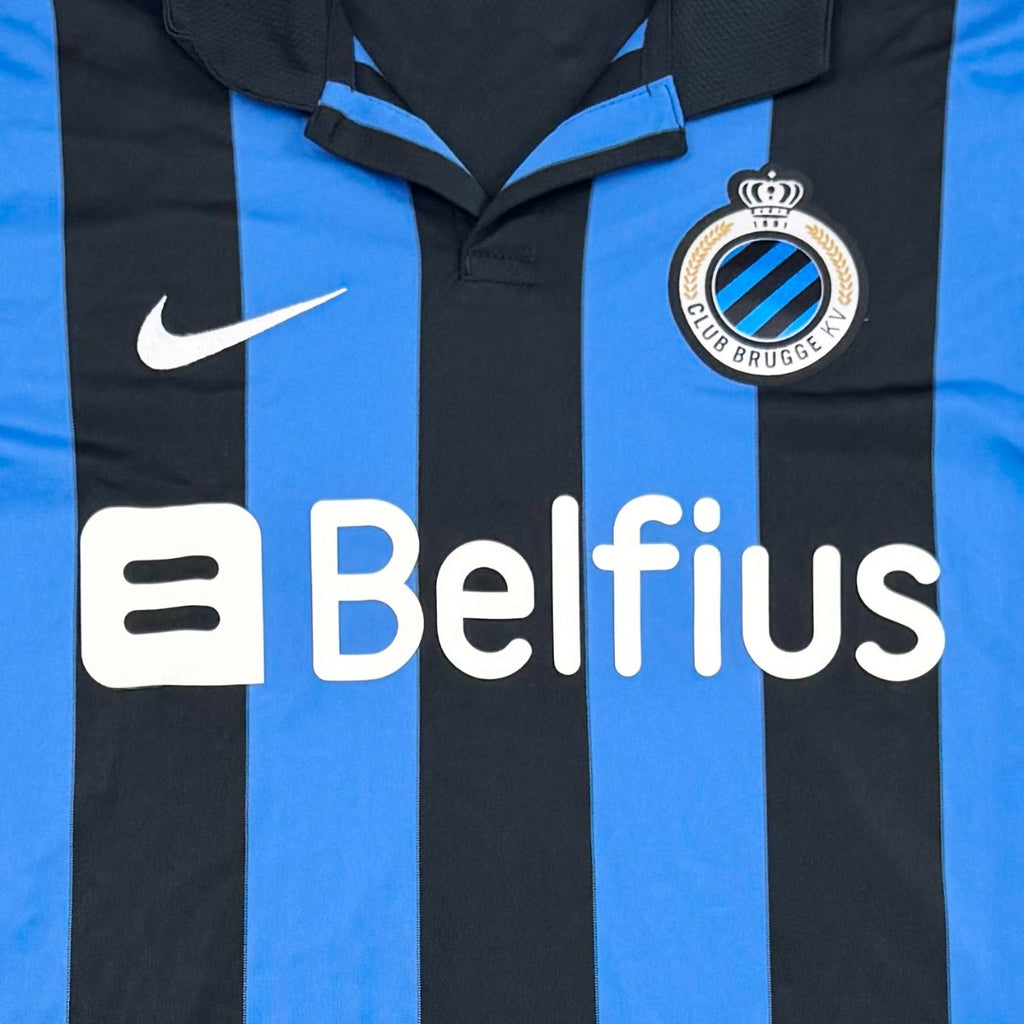 CLUB BRUGGE 2013/14 HOME SHIRT - #3 SIMONS (SIZE XL)