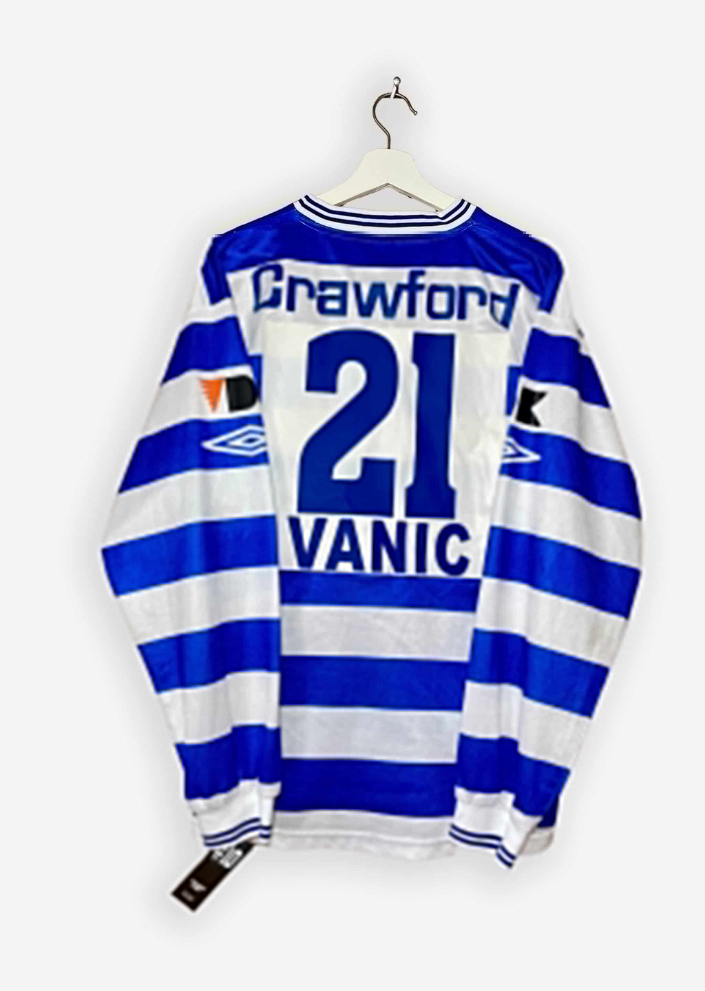 KAA GENT 2001/02 HOME SHIRT - MATCHWORN/ISSUED #21 VANIC (SIZE XL)