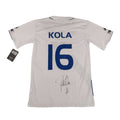 KAA GENT 2012/13 HOME SHIRT - SIGNED #16 KOLA (SIZE 176)