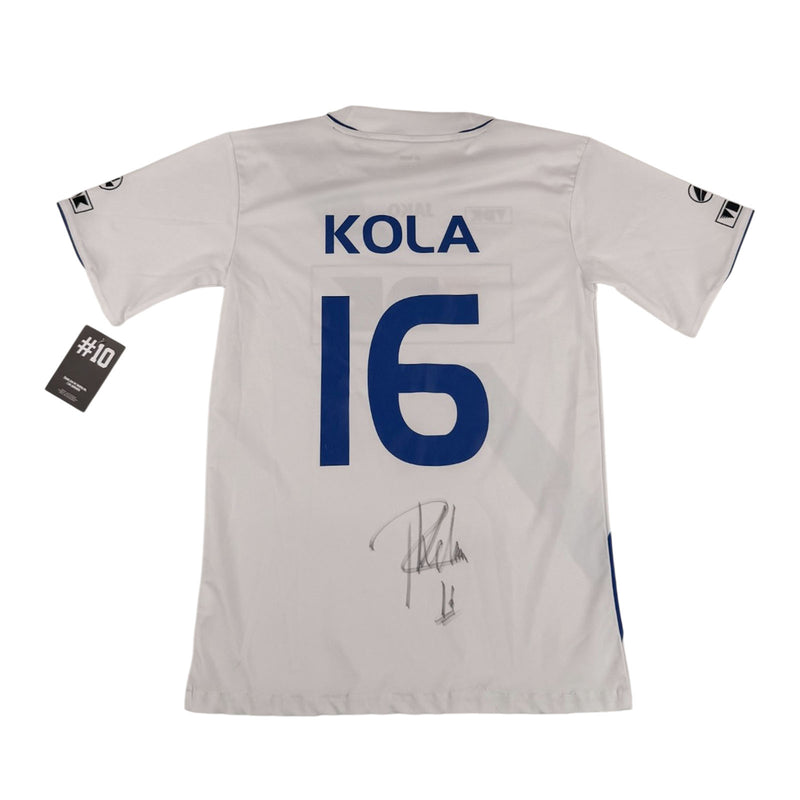 KAA GENT 2012/13 HOME SHIRT - SIGNED #16 KOLA (SIZE 176)