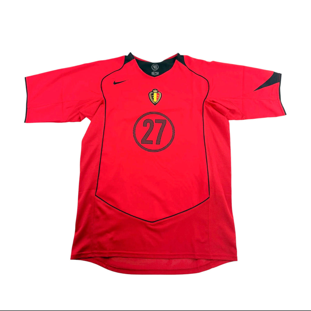 BELGIUM 2004/2005 HOME SHIRT - #27 KOMPANY (SIZE M) NWT