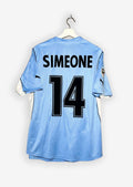 LAZIO ROMA 2000/01 HOME SHIRT - #14 SIMEONE (SIZE L)