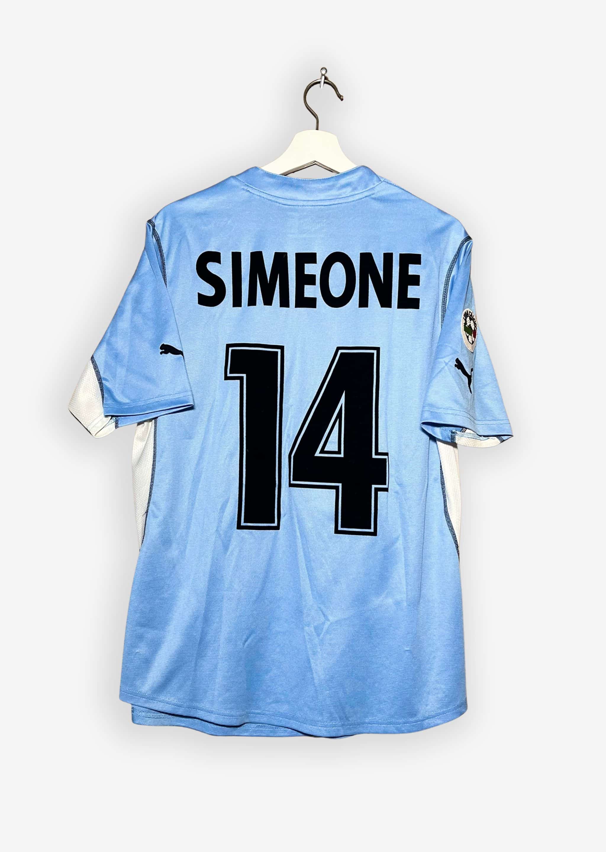 LAZIO ROMA 2000/01 HOME SHIRT - #14 SIMEONE (SIZE L)