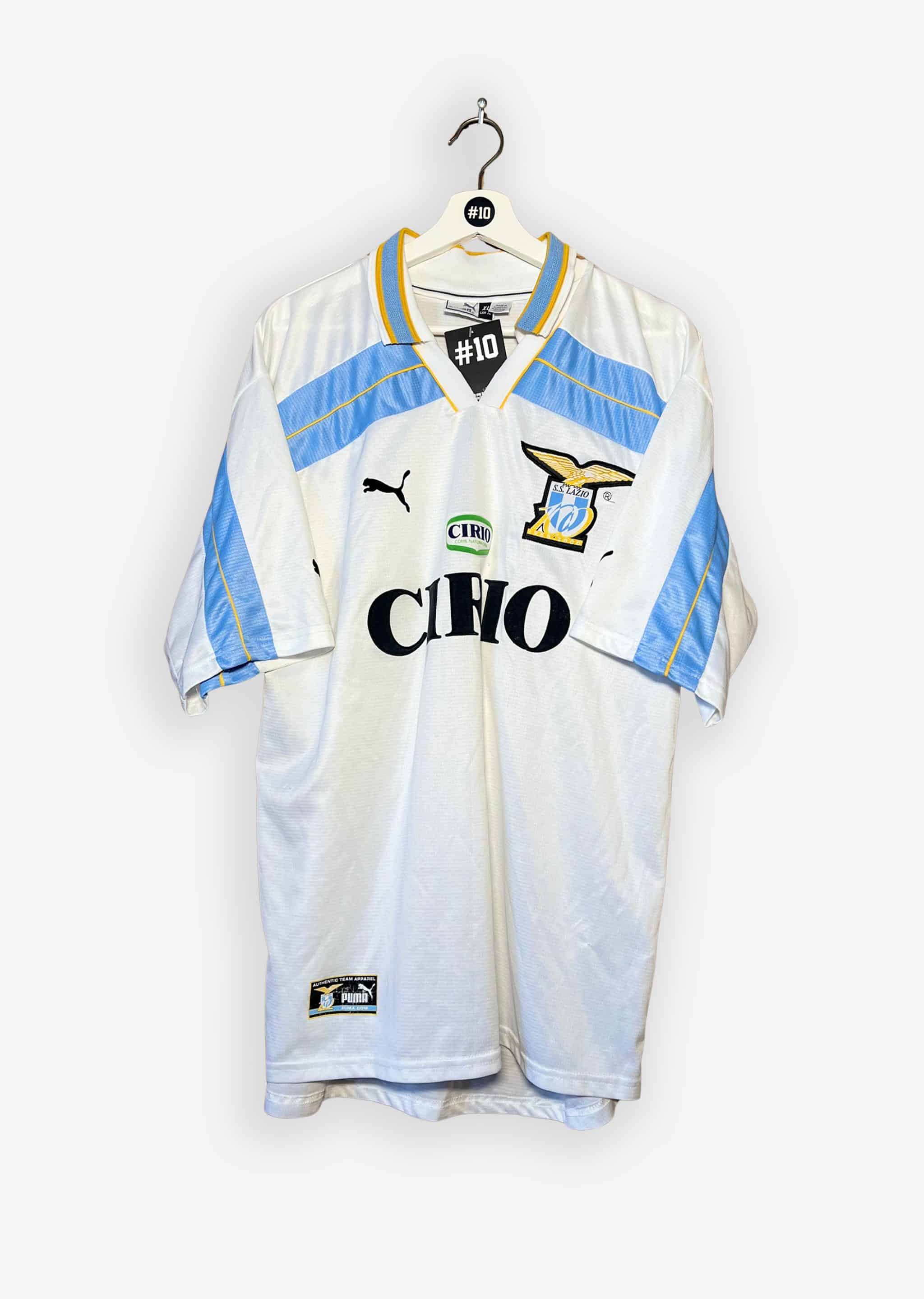 LAZIO ROMA 1999/00 AWAY SHIRT - #10 MANCINI (SIZE XL)