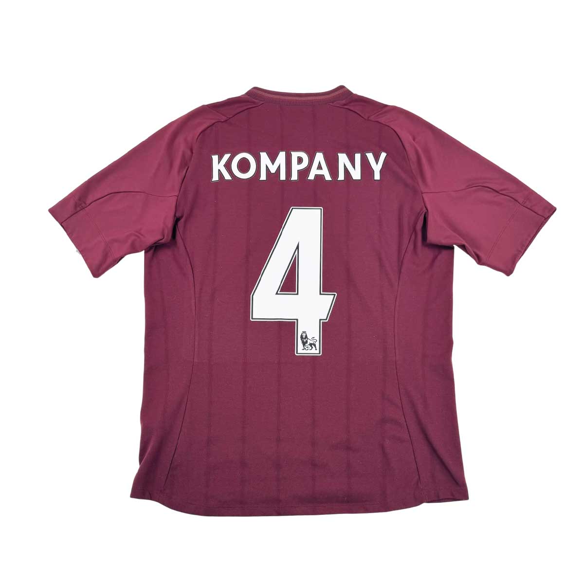 MANCHESTER CITY 2012/13 AWAY SHIRT - #4 KOMPANY (SIZE M)